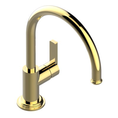 THG Paris West Coast Metal Single Hole Mixer with Swivel and Side Spray