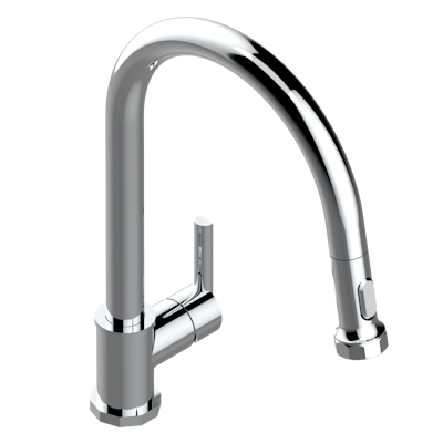 chrome polished faucet