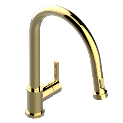THG Paris Les Ondes Single Hole Pull Out Kitchen Faucet