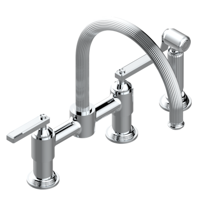 chrome polished faucet