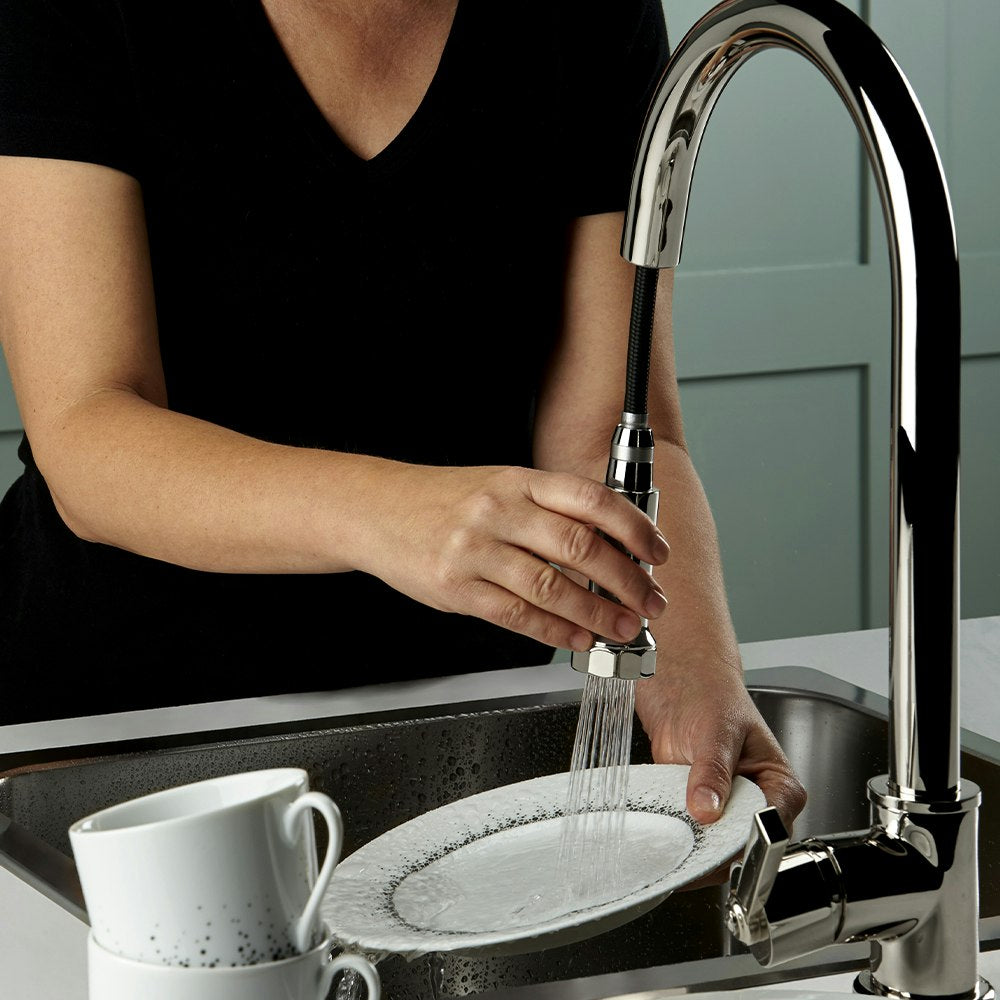 nickel polished faucet