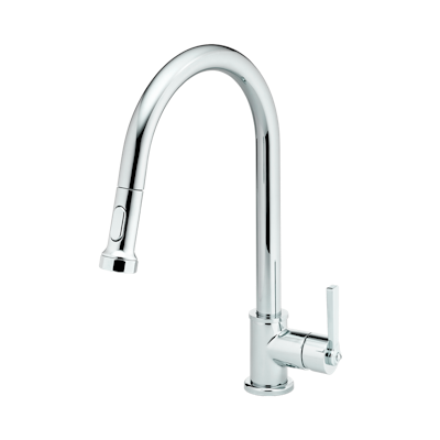chrome polished faucet