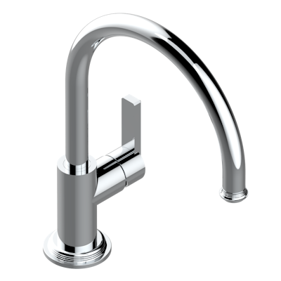 chrome polished faucet