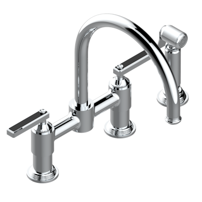chrome polished faucet