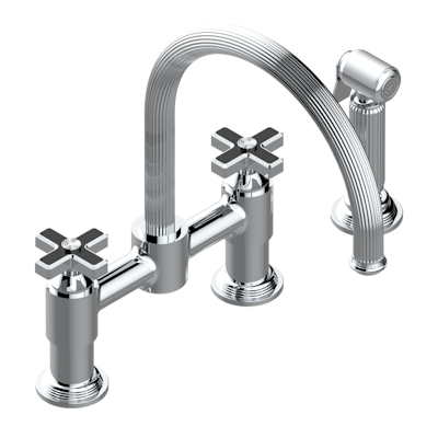 chrome polished faucet