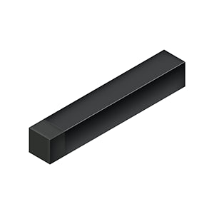 Deltana 4" Solid Brass Modern Square Baseboard Bumper
