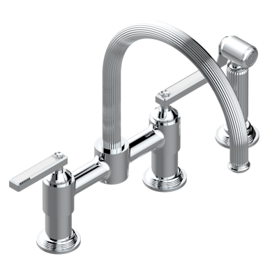 chrome polished faucet