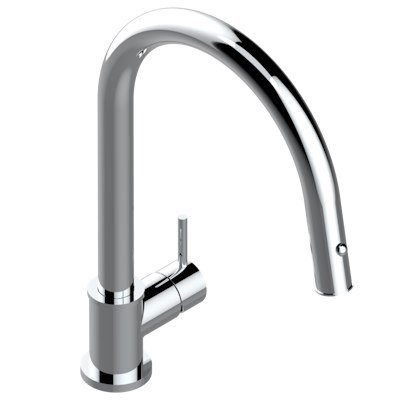 chrome polished faucet