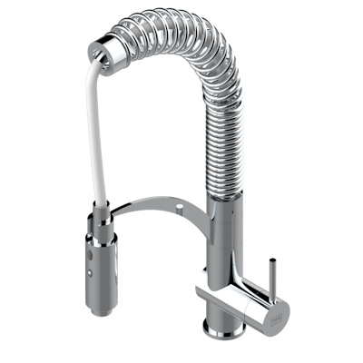 chrome polished faucet