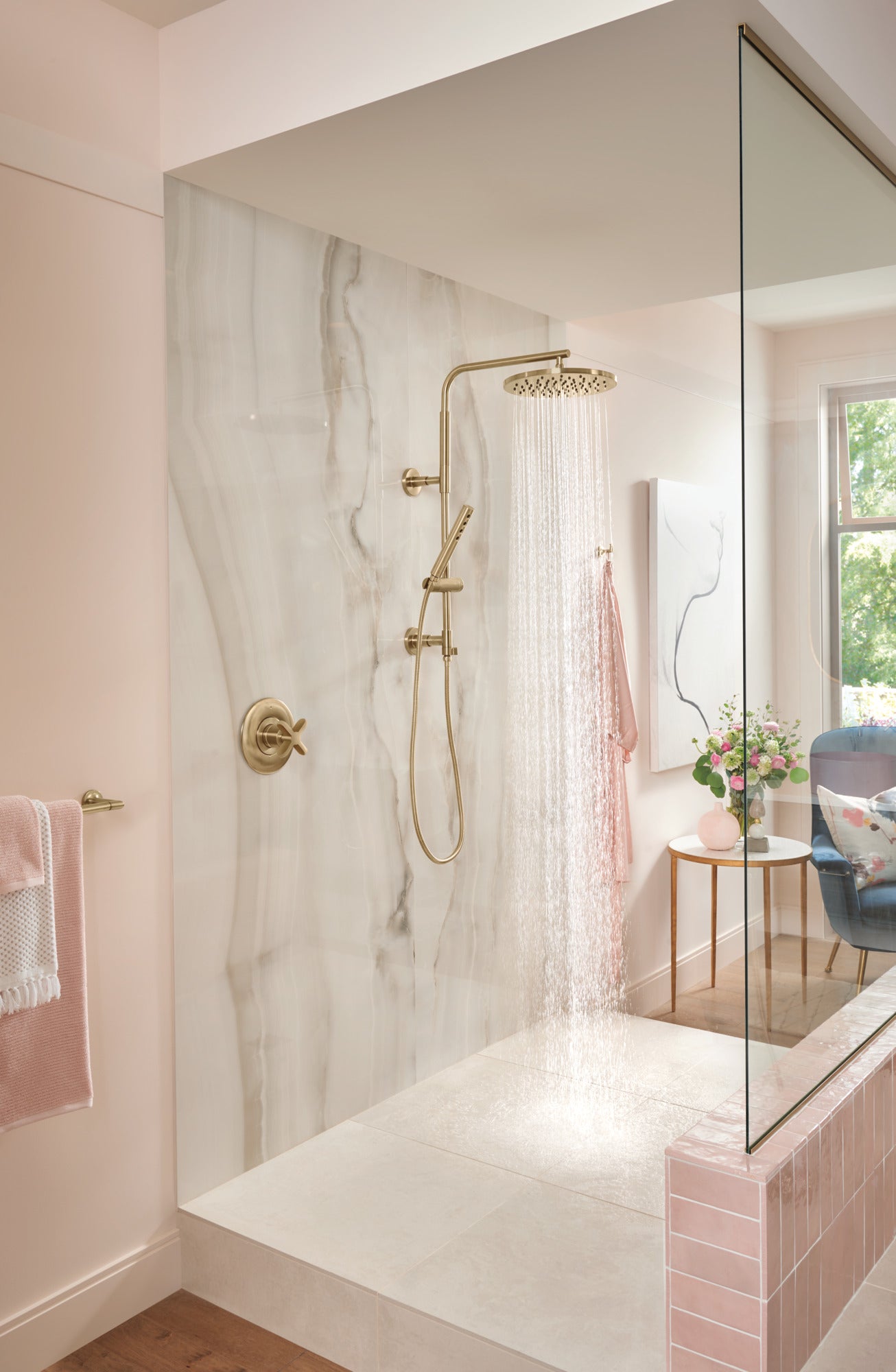 luxe gold valve trim
