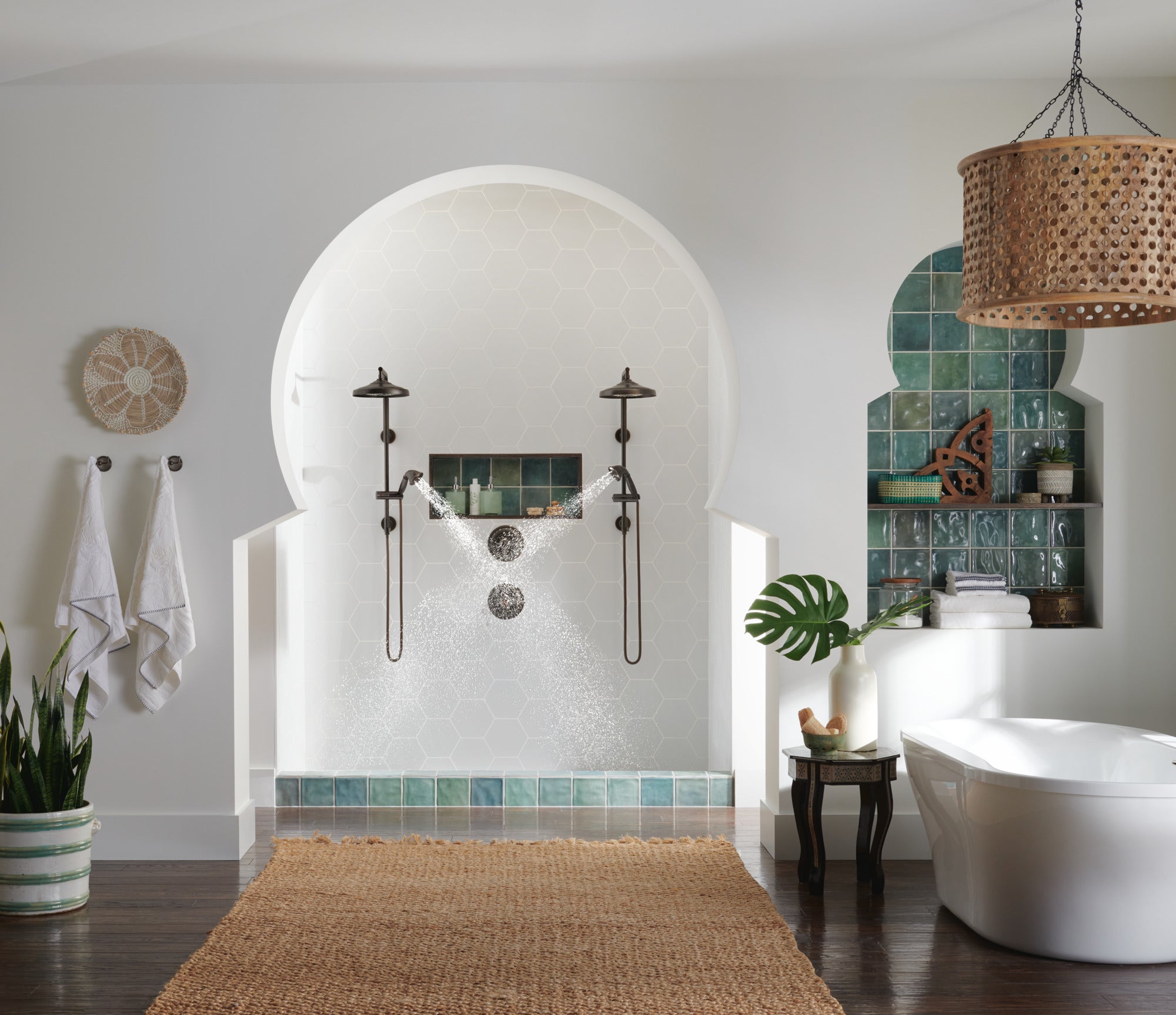 venetian bronze shower column