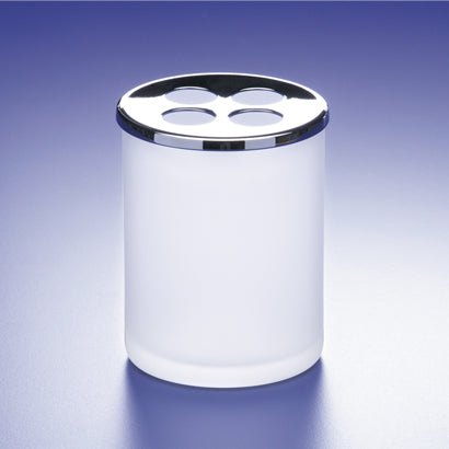 chrome toothbrush holder