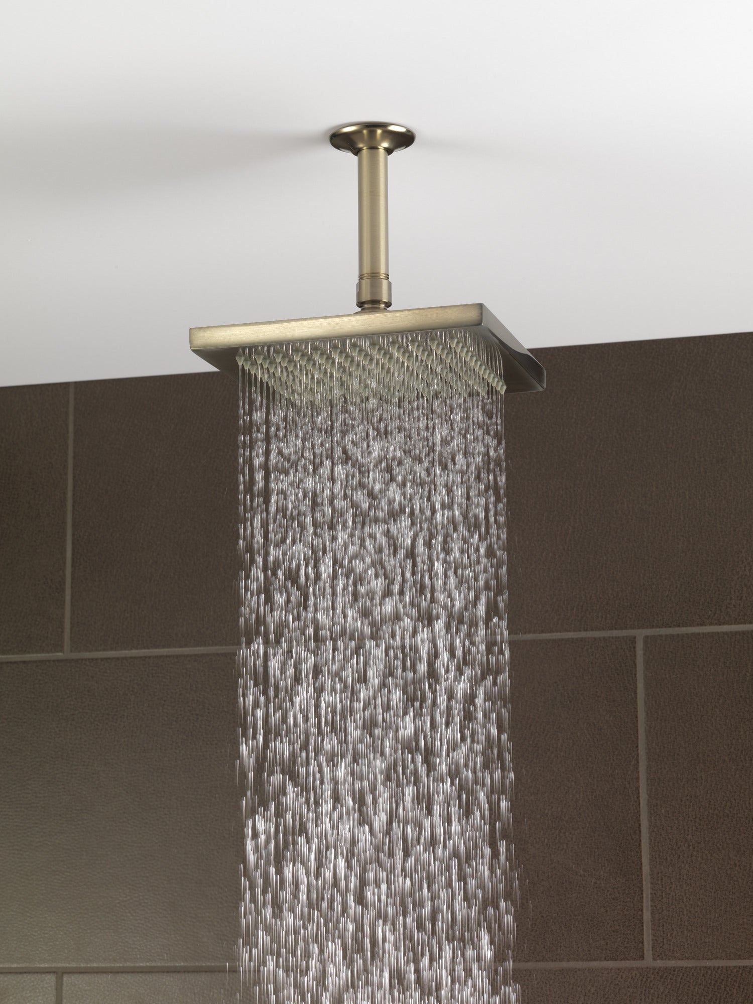 brushed nickel shower arm and flange