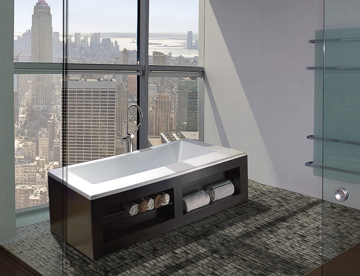 white bathtub
