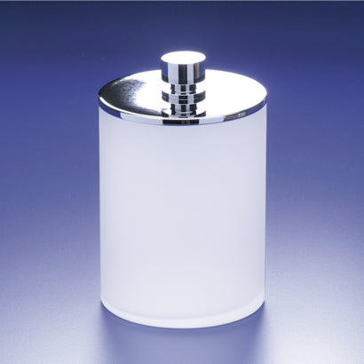 gold cotton ball jar
