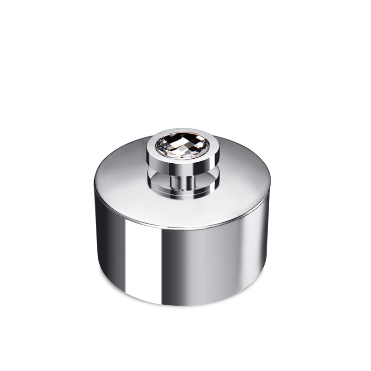 chrome body / white accents jar