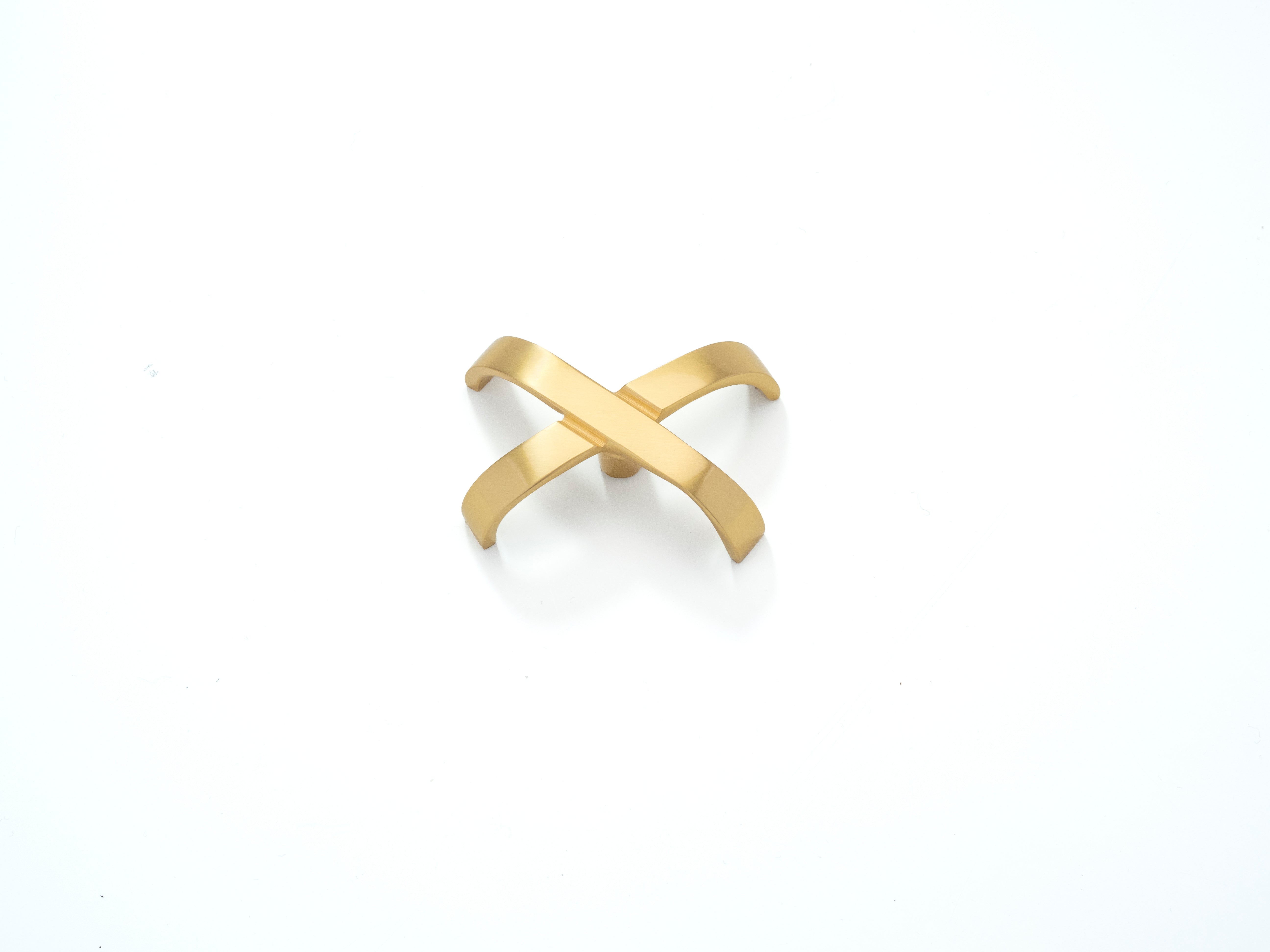 satin brass knob