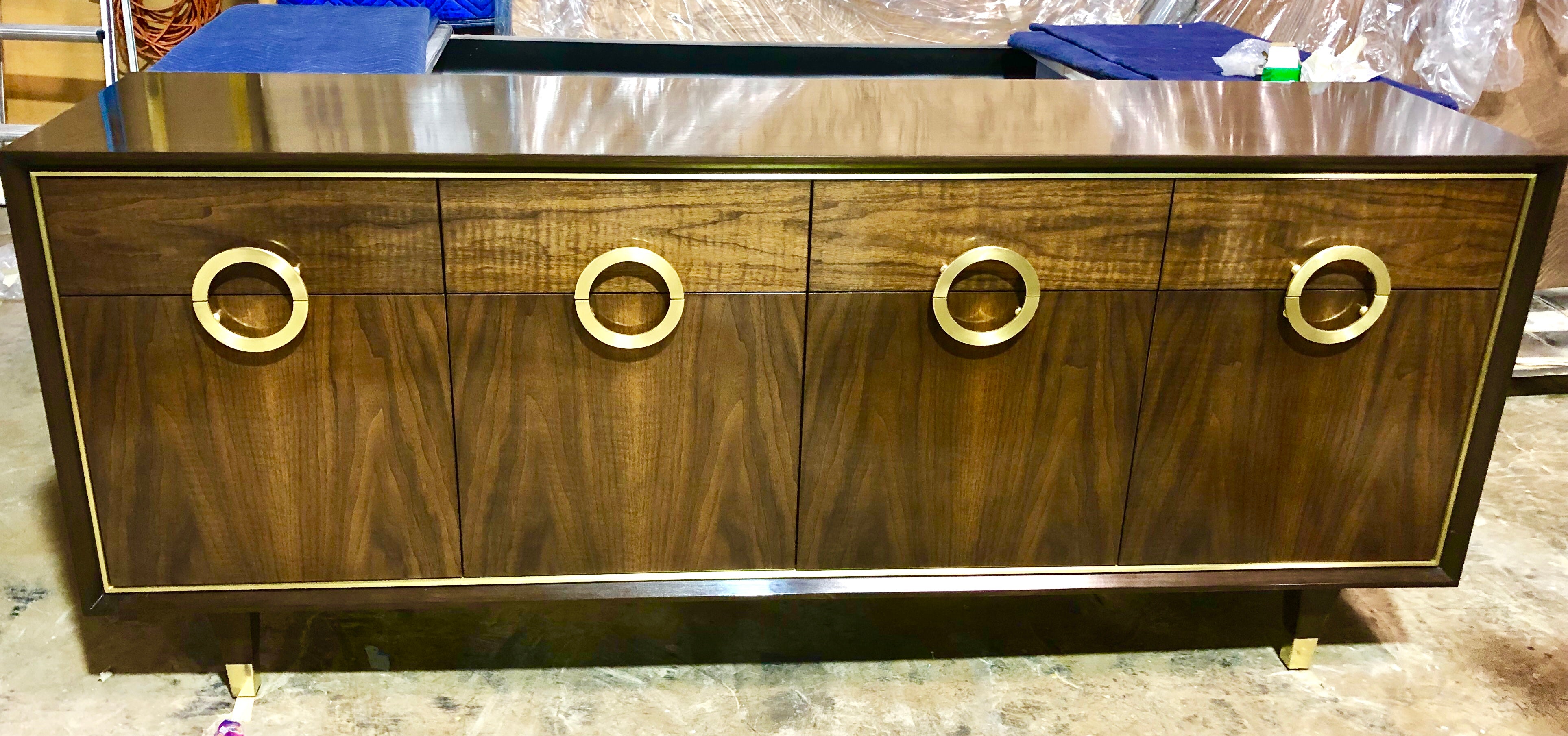 satin brass pull