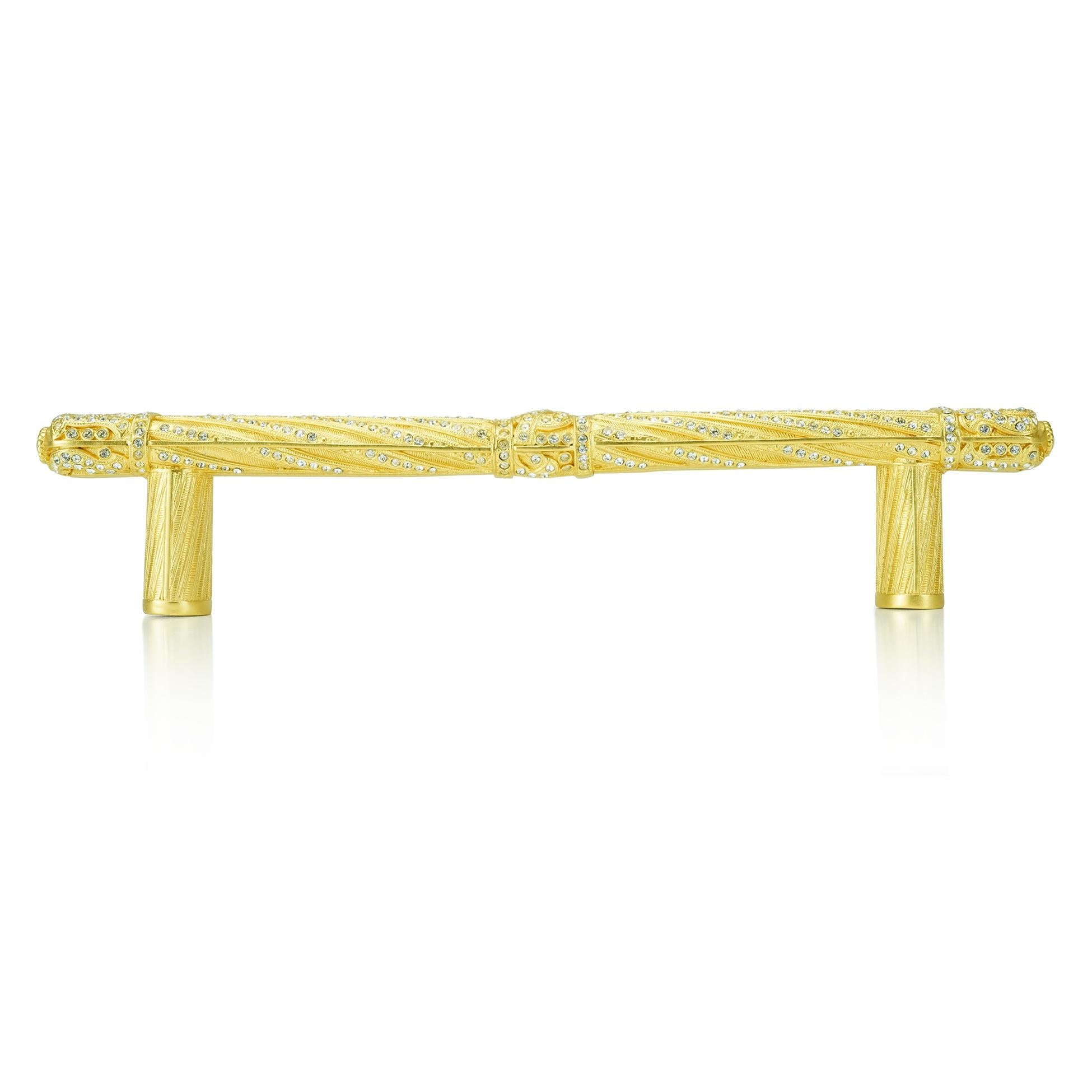 satin gold pull