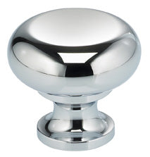 polished chrome knob