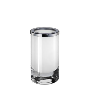 white toothbrush holder