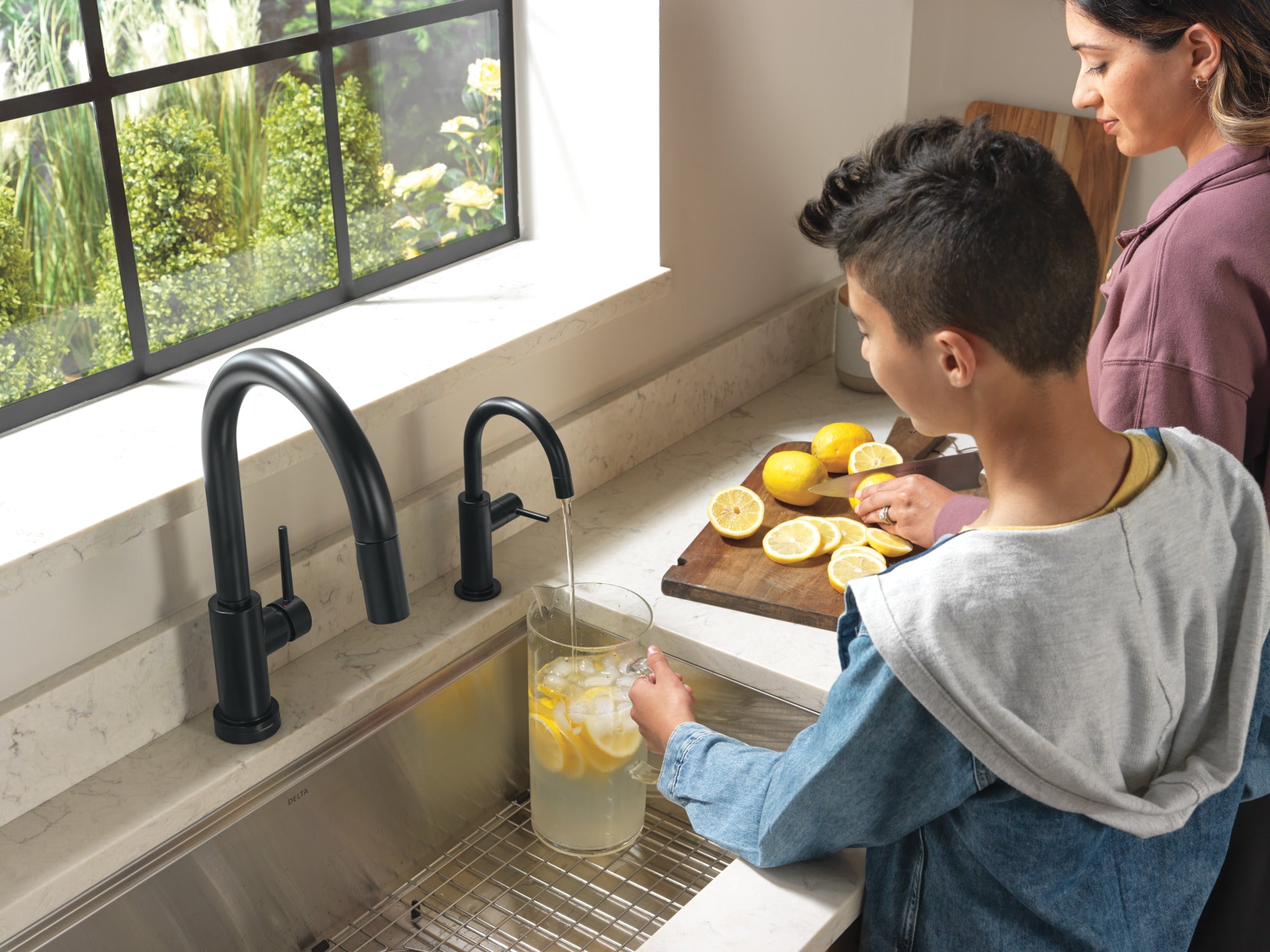 matte black kitchen faucet