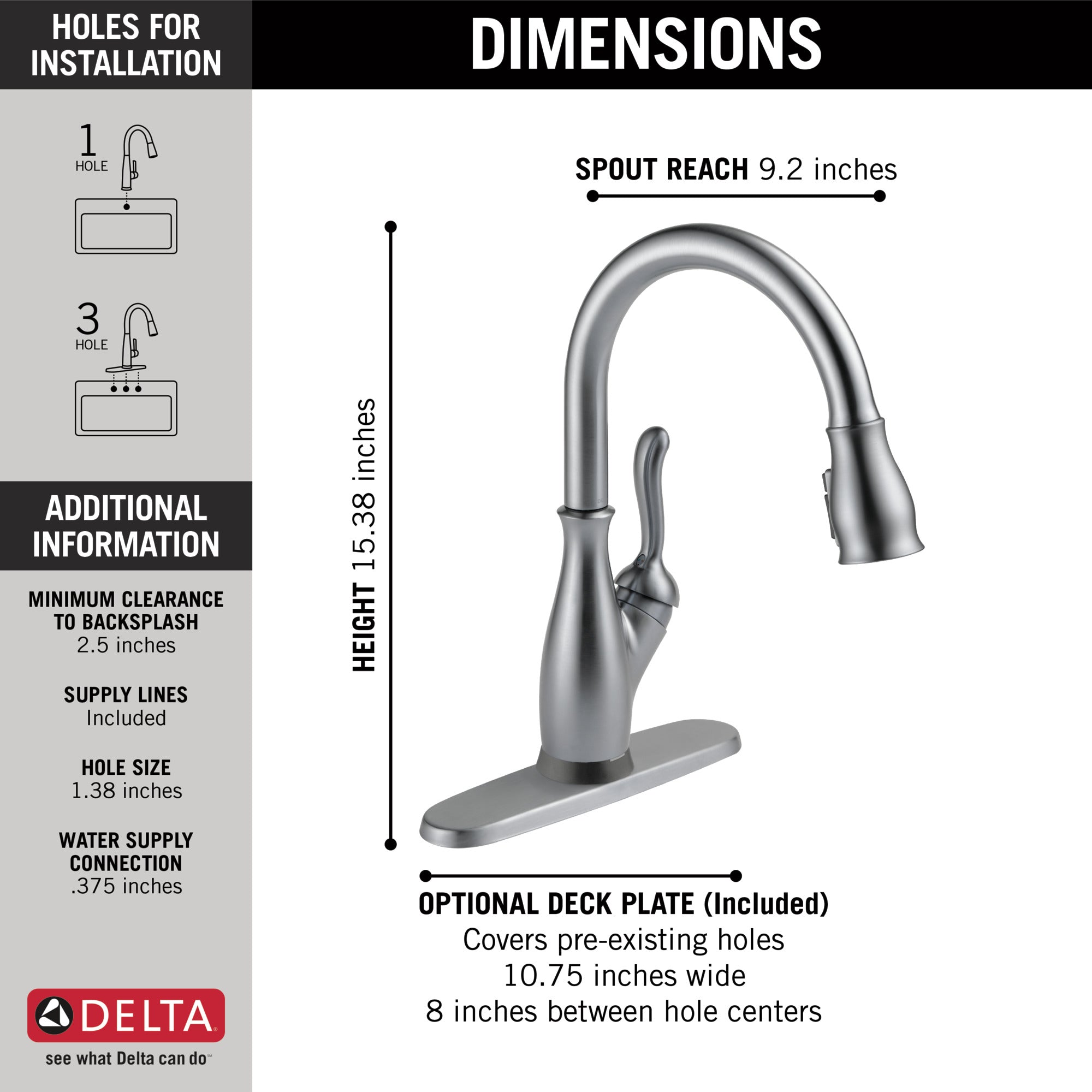 arctic stainless kitchen faucet