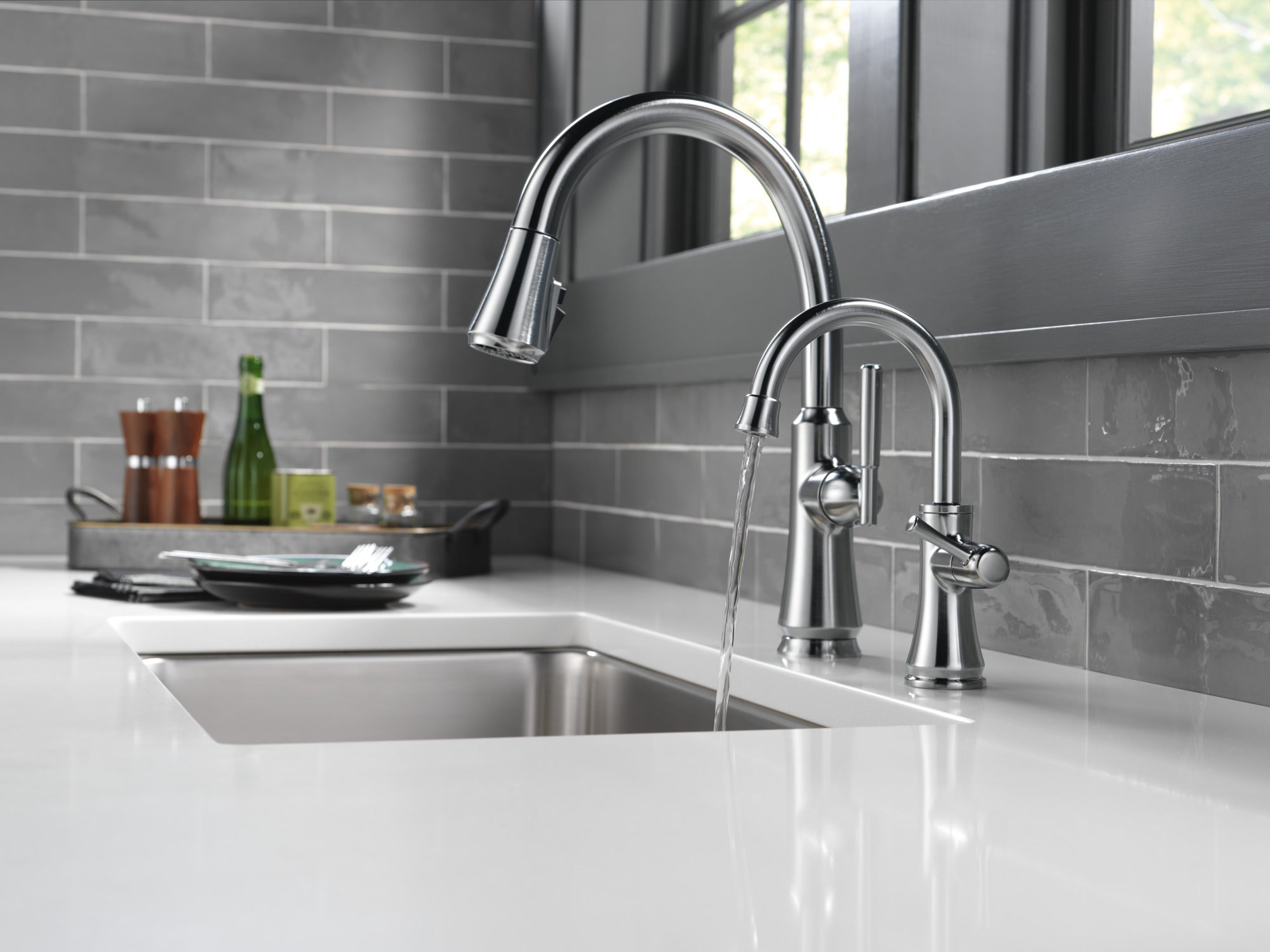 arctic stainless kitchen faucet
