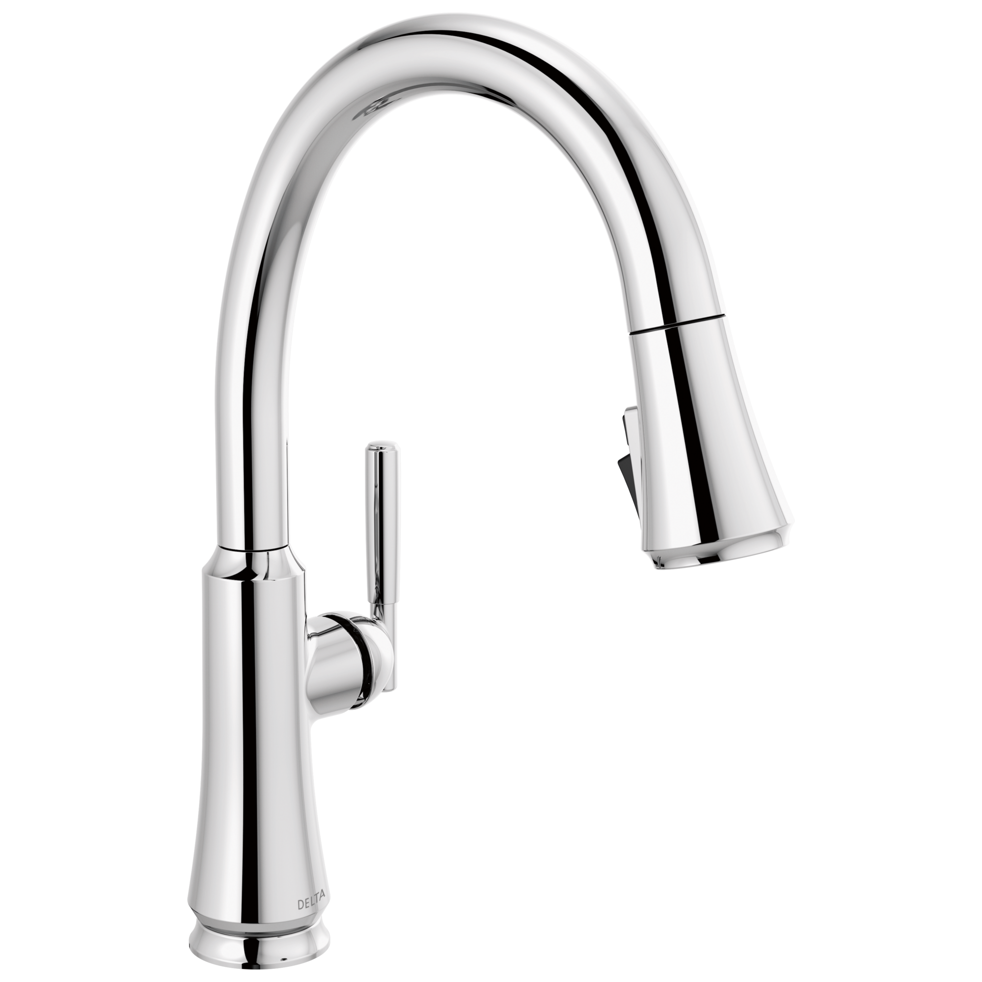 chrome kitchen faucet