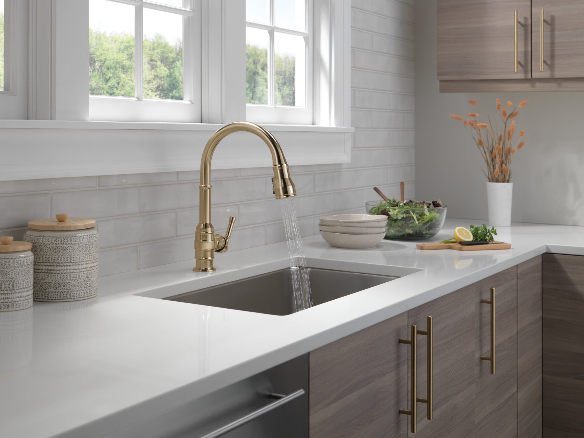 champagne bronze kitchen faucet