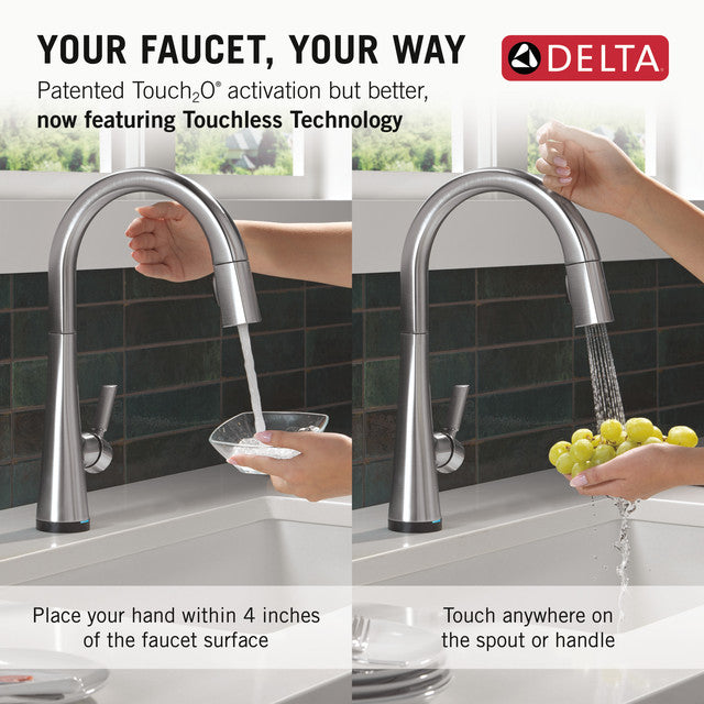 lumicoat arctic stainless kitchen faucet