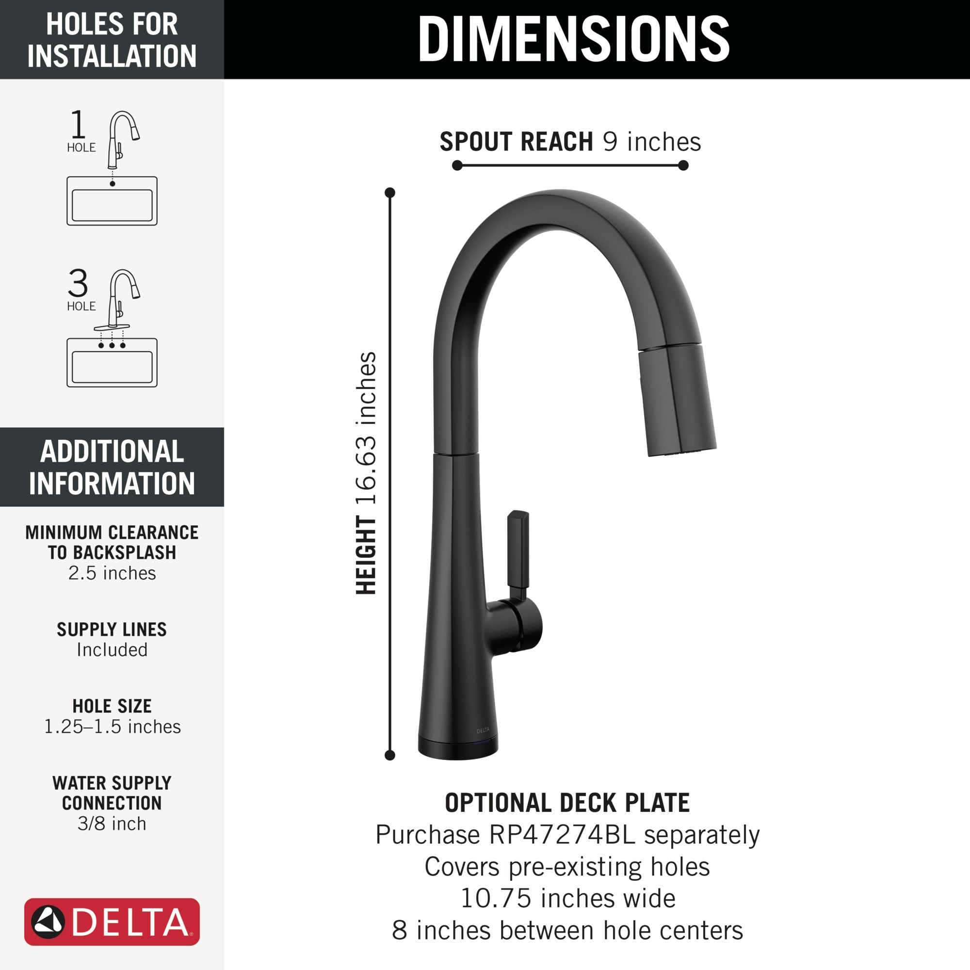matte black kitchen faucet