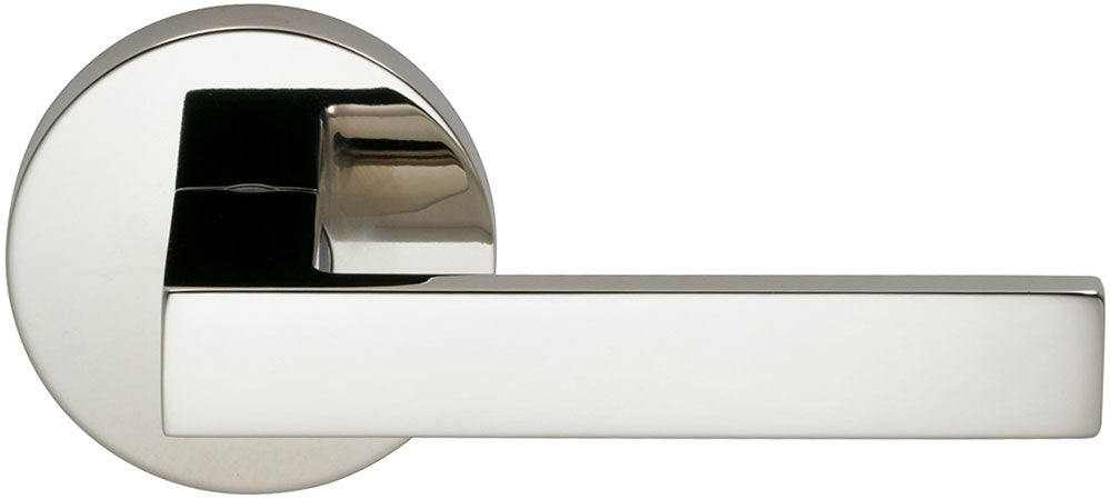 Omnia Prodigy Interior Modern Lever Latchset with Modern Round Rose