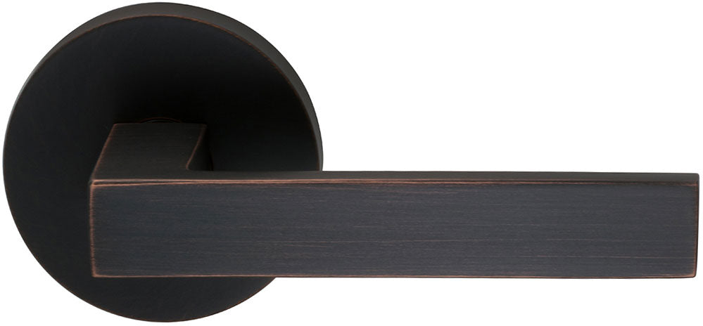 Omnia Prodigy Interior Modern Lever Latchset with Modern Round Rose