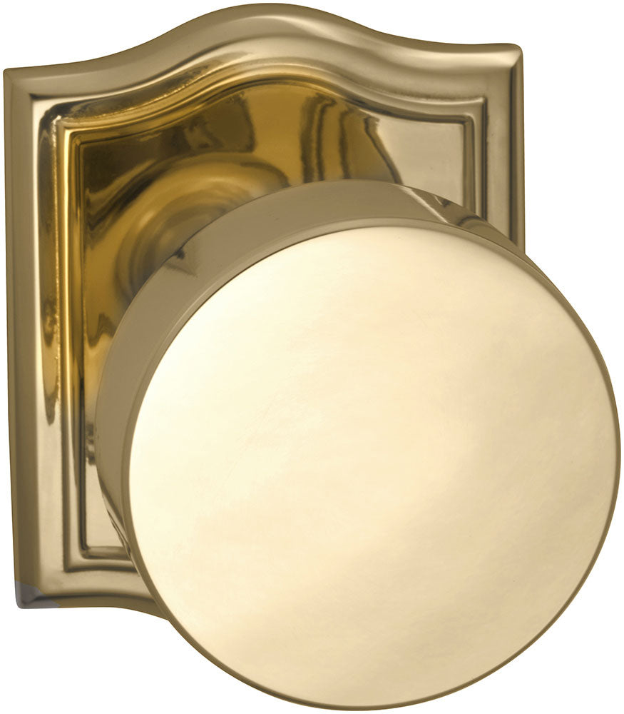 Omnia Prodigy Interior Modern Knob Latchset with Arched Rose