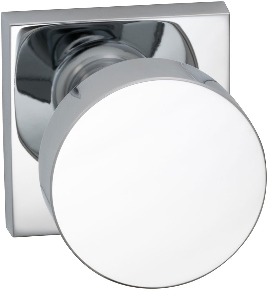 polished chrome knob
