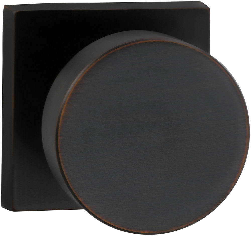 Omnia Prodigy Interior Modern Knob Latchset with Square Rose