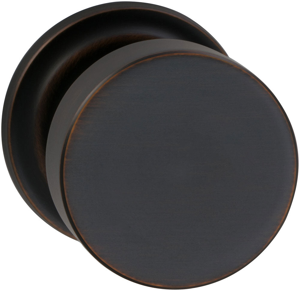 Omnia Prodigy Interior Modern Knob Latchset with Traditional Round Rose