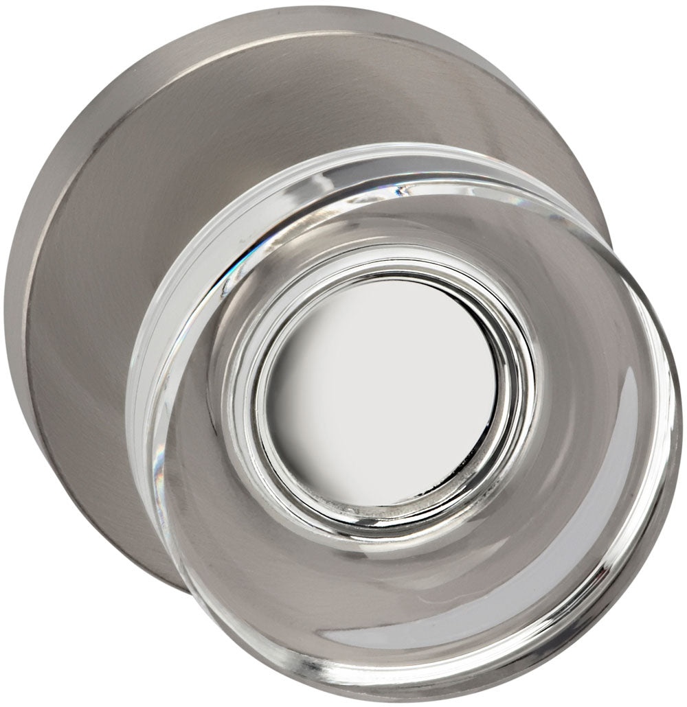 lacquered satin nickel knob