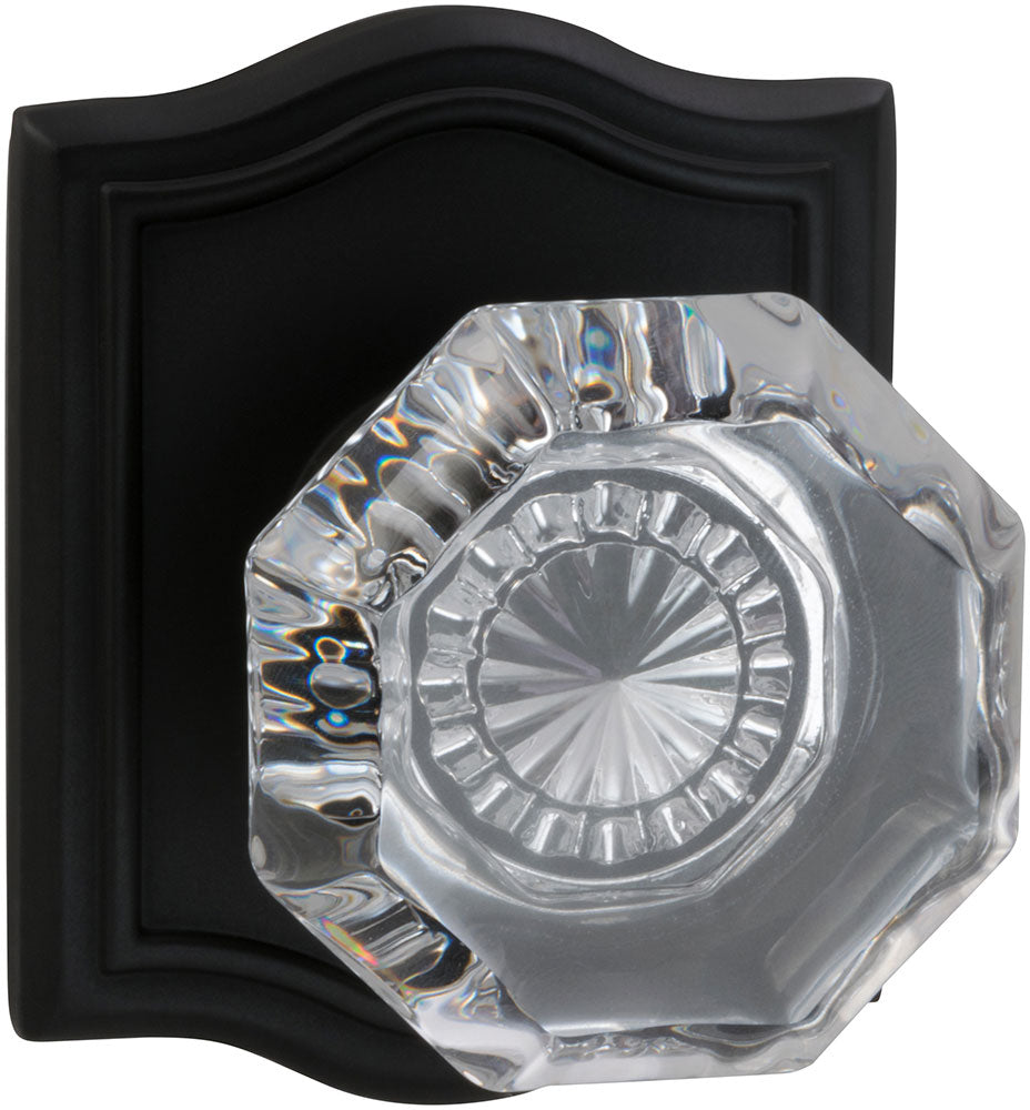 Omnia Prodigy Interior Traditional Knob Latchset with Arched Rose