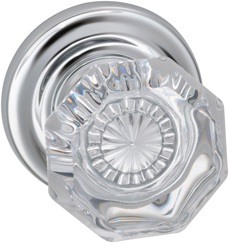 polished chrome knob