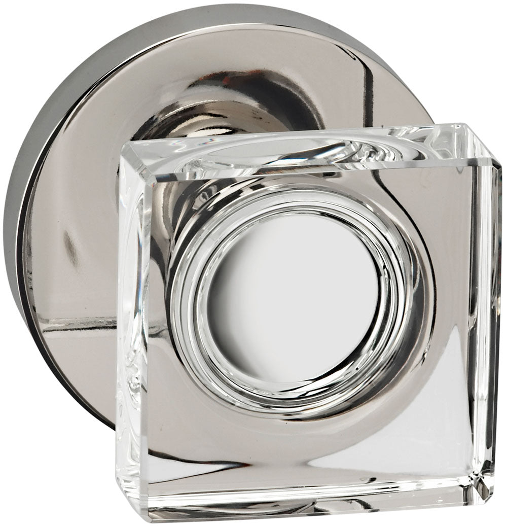 lacquered polished nickel knob