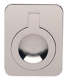 lacquered polished nickel drop ring