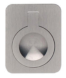 Omnia Drop Rings Solid Brass Rectangular Drop Ring