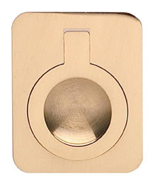 Omnia Drop Rings Solid Brass Rectangular Drop Ring