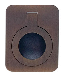 Omnia Drop Rings Solid Brass Rectangular Drop Ring