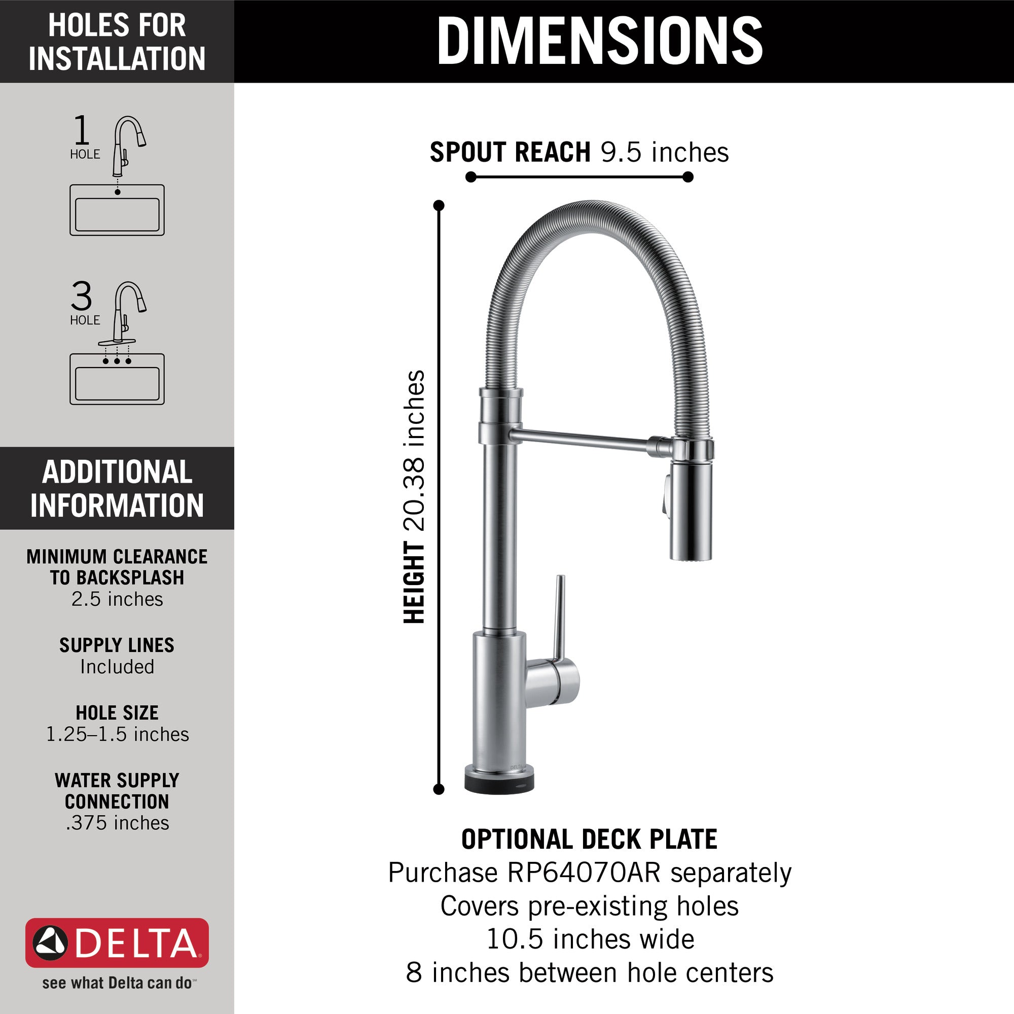 arctic stainless kitchen faucet