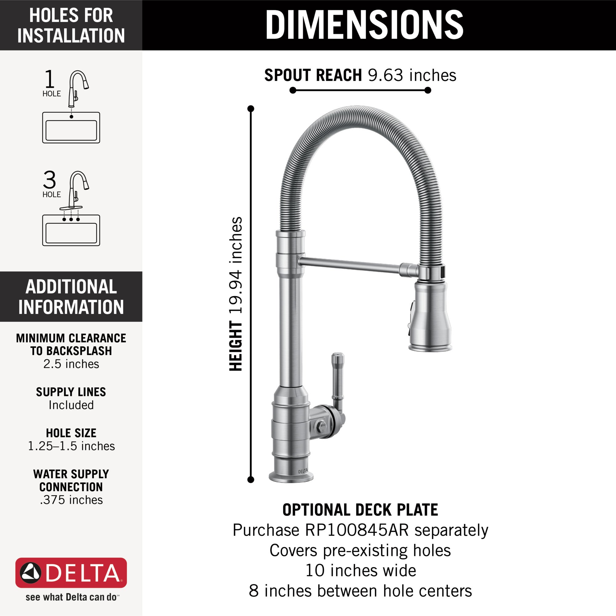 arctic stainless kitchen faucet