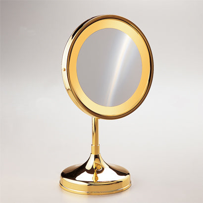 chrome makeup mirror