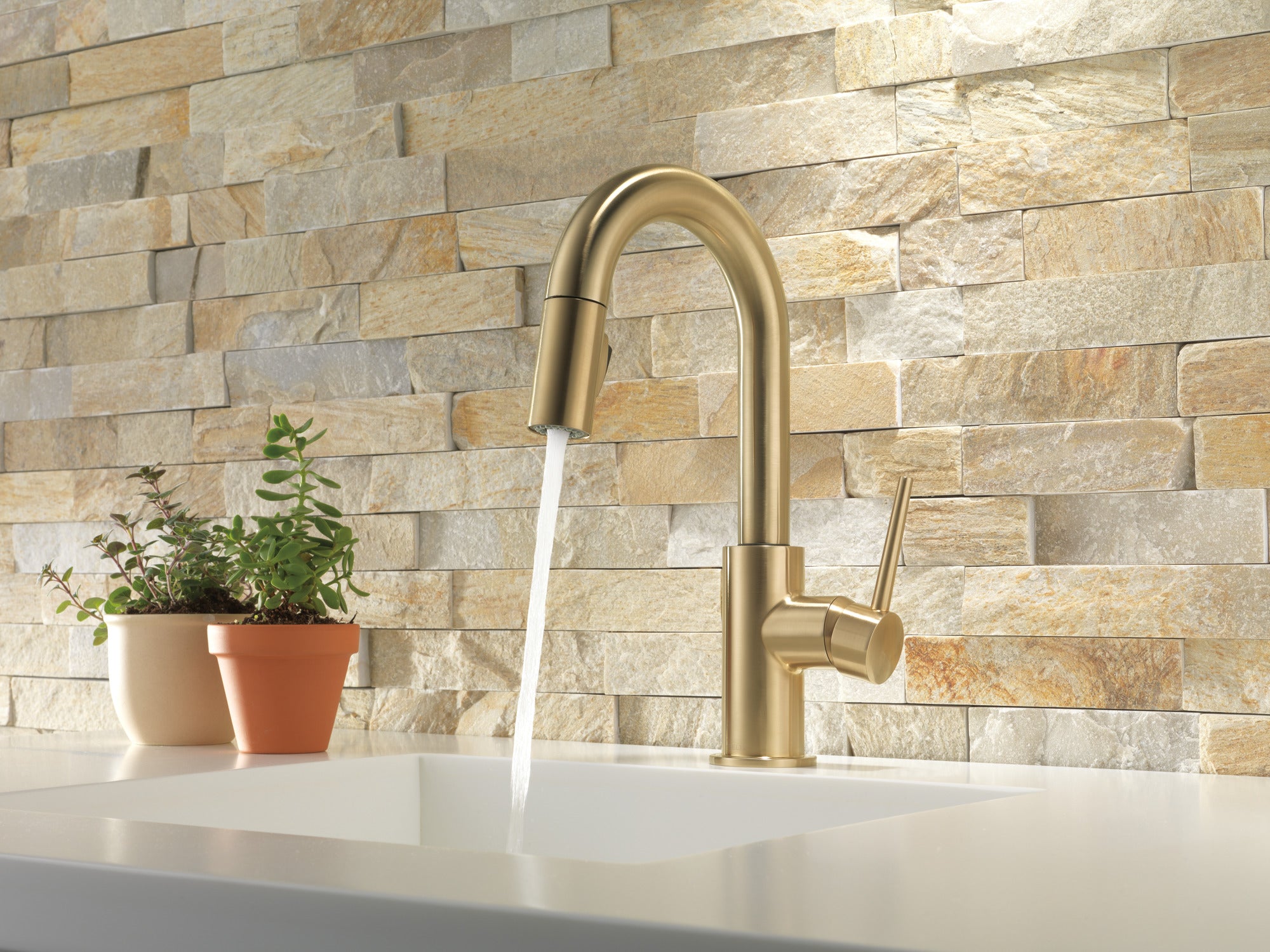 champagne bronze kitchen faucet